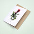 Pink Rose Stem Card